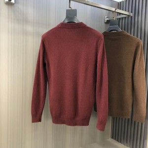 「#4204」Loro Piana24 Autumn and Winter crew neck knitted sweater