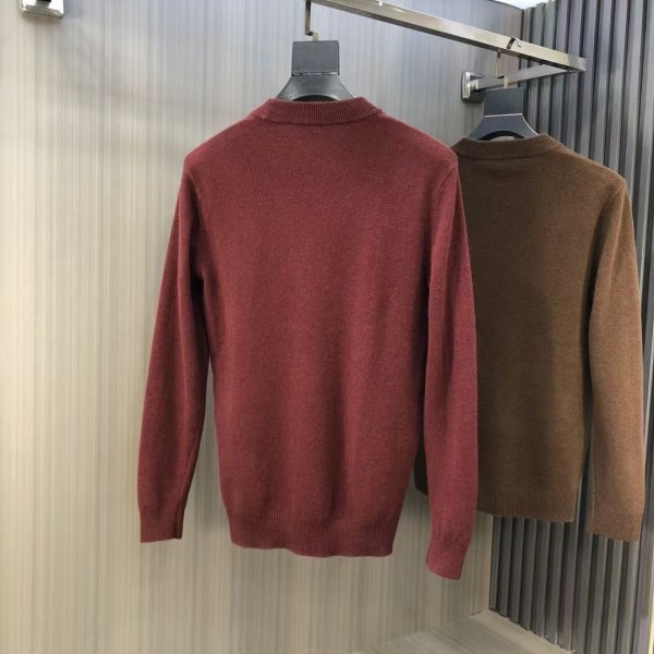 Loro Piana24 Autumn and Winter crew neck knitted sweater