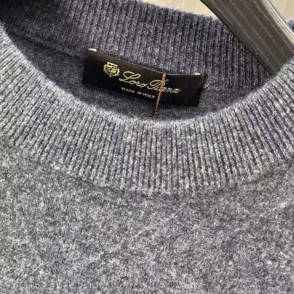 Loro Piana24 Autumn and Winter crew neck knitted sweater