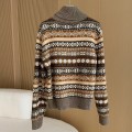 「#4205」Loro Piana Fair Isle Turtleneck Sweater
