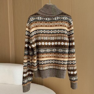「#4205」Loro Piana Fair Isle Turtleneck Sweater