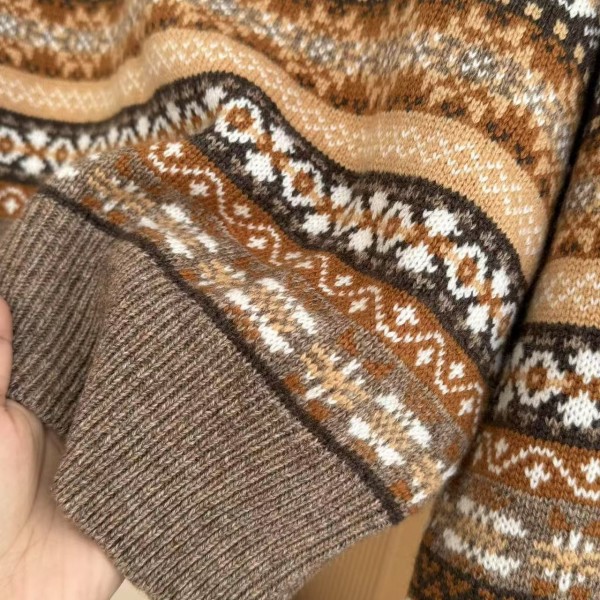 Loro Piana Fair Isle Turtleneck Sweater