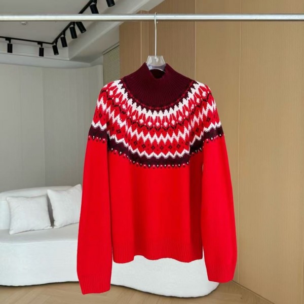 「#4206」Loro Piana Fair Isle Turtleneck Sweater