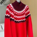 「#4206」Loro Piana Fair Isle Turtleneck Sweater