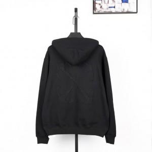 「#4214」offwhite dark pattern anchor arrow embroidered sweatshirt
