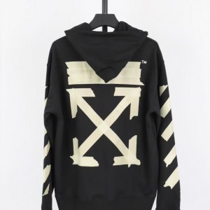 「#4215」offwhite yellow glue arrow hoodie