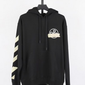 「#4215」offwhite yellow glue arrow hoodie