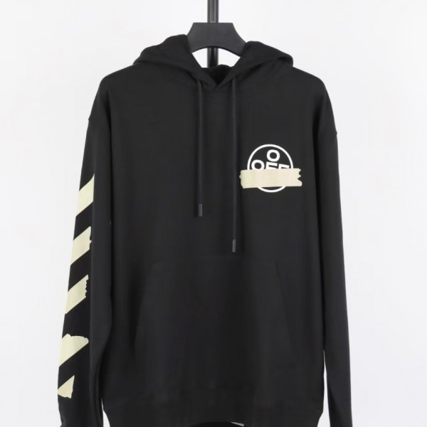 「#4215」offwhite yellow glue arrow hoodie