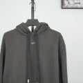 「#4216」offwhite hooded sweatshirt with psalm and Madonna print on the back