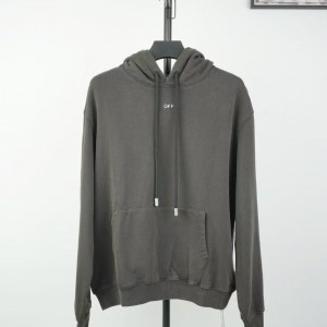 「#4216」offwhite hooded sweatshirt with psalm and Madonna print on the back