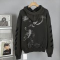 「#4218」offwhite washed old man religious hoodie