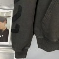 「#4218」offwhite washed old man religious hoodie