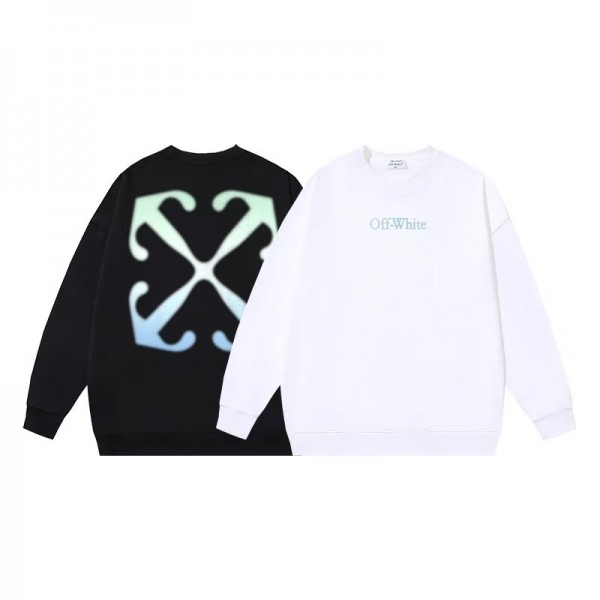 「#4220」offwhite gradient arrow print sweatshirt