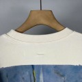 「#4222」offwhite Monet oil painting round neck sweatshirt