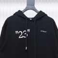「#4223」offwhite number 23 hooded sweatshirt slash letter hoodie