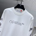 「#4225」offwhite24 autumn and winter new letter logo round neck sweatshirt