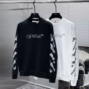 「#4225」offwhite24 autumn and winter new letter logo round neck sweatshirt