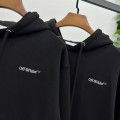 「#4226」offwhite24 autumn and winter embroidered arrow hooded sweatshirt
