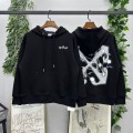 「#4227」offwhite24 autumn and winter tulip arrow hooded sweatshirt
