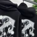 「#4227」offwhite24 autumn and winter tulip arrow hooded sweatshirt