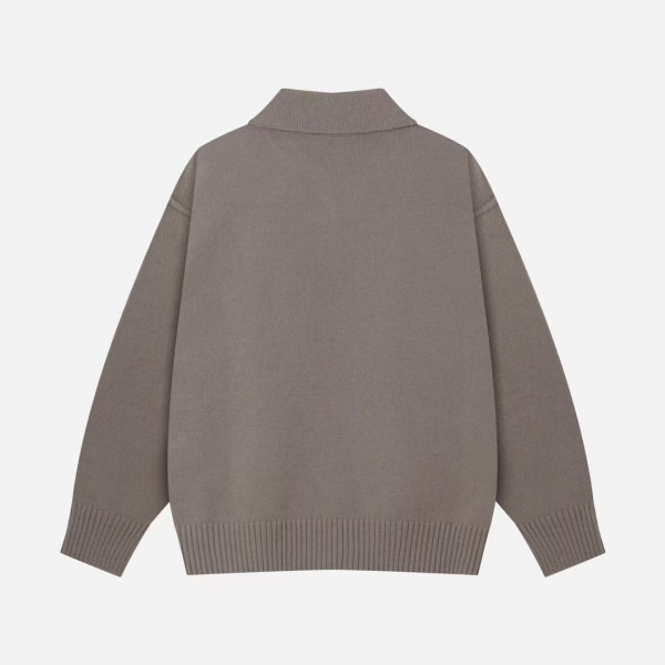 Amiri autumn and winter new big heart jacquard collar pullover sweater