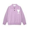 「#4233」Amiri autumn and winter new big heart jacquard collar pullover sweater