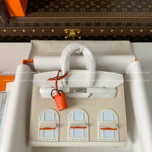 「#4234」Hermes Limited Edition Birkin 25cm，American crocodile leather togo calfskin