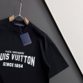 「#4235」Louis Vuitton logo print crew neck T-shirt