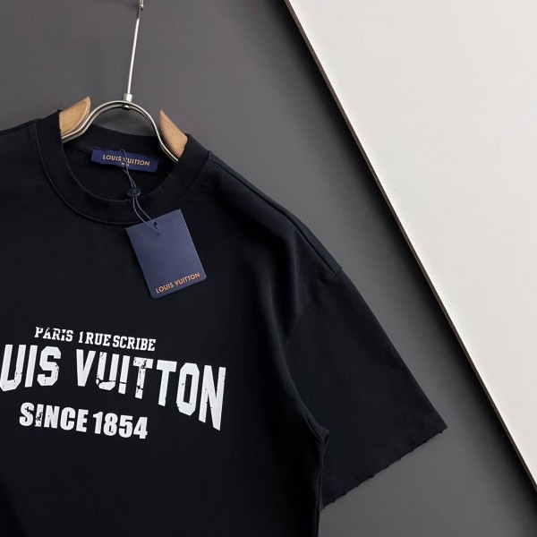 Louis Vuitton logo print crew neck T-shirt