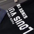 「#4235」Louis Vuitton logo print crew neck T-shirt