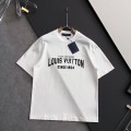 「#4235」Louis Vuitton logo print crew neck T-shirt