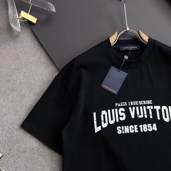 Louis Vuitton logo print crew neck T-shirt