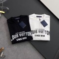 「#4235」Louis Vuitton logo print crew neck T-shirt