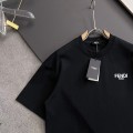 「#4236」Fendi alloy letter logo round neck T-shirt