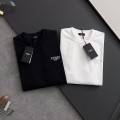 「#4236」Fendi alloy letter logo round neck T-shirt