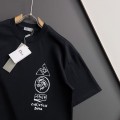 「#4238」Dior catwalk graphic casual crew neck T-shirt