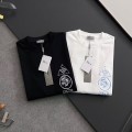 「#4238」Dior catwalk graphic casual crew neck T-shirt