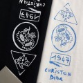 「#4238」Dior catwalk graphic casual crew neck T-shirt