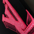 「#4241」Louis Vuitton SpringSummer Red Three-Dimensional Applique Embroidery Fusion Back Panel Hot Air Ball