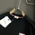 「#4243」Moncler SpringSummer Black Racket Printed Craft T-shirt