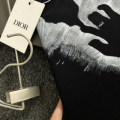 「#4244」Dior SpringSummer White Two-Hand Direct Ink Jewelry Printed T-shirt