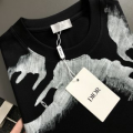 「#4244」Dior SpringSummer White Two-Hand Direct Ink Jewelry Printed T-shirt