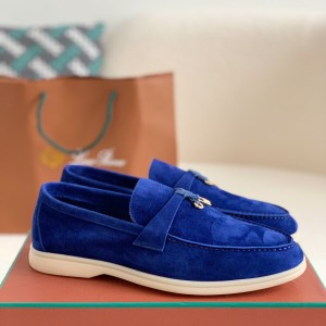 「#1126」Loro Piana Summer Charms Walk Moccasin Shoes