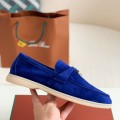 「#1126」Loro Piana Summer Charms Walk Moccasin Shoes