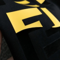「#4251」Fendi Spring and Summer Black Letter Deconstruction Printed T-shirt
