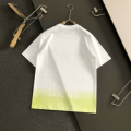 「#4252」Givenchy SpringSummer White Gradient Printed Letter T-shirt