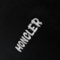 「#4253」Moncler Spring and Summer Black Cartoon Embroidered T-shirt