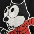 「#4253」Moncler Spring and Summer Black Cartoon Embroidered T-shirt