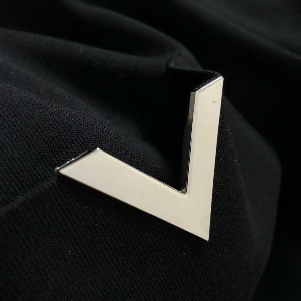 Louis Vuitton new imported polo T-shirt with metal pocket inserts