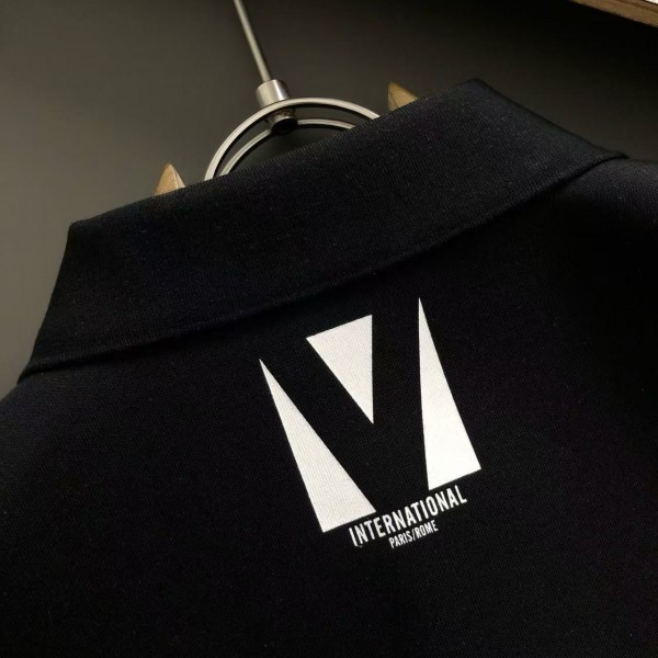 Louis Vuitton new imported polo T-shirt with metal pocket inserts